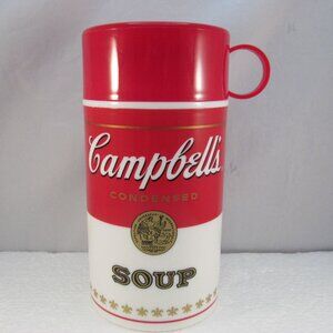 Vintage 1998 Plastic Insulated Campbell Soup Thermos